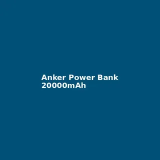Anker Power Bank 20000mAh (PowerCore)